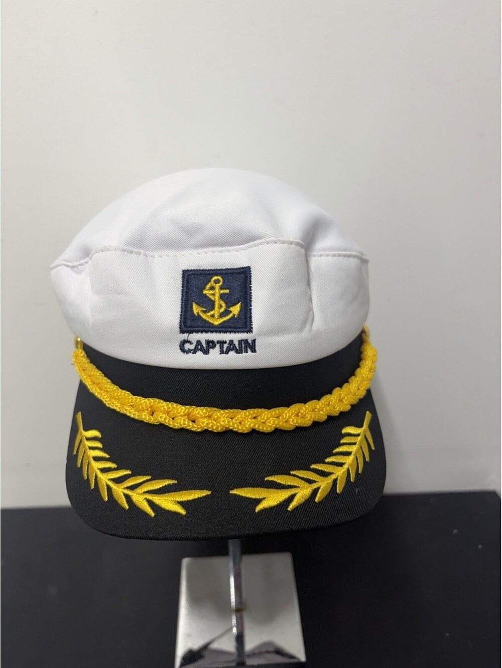 Yatch CAPTAIN Hat, Costume, With Embroidered Emblem & Snapback